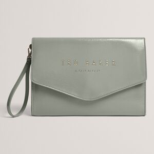 Ted Baker CRINKIE Grey Crinkle Envelope Pouch Bag Ted Baker CRINKIE Grey Crinkle Envelope Pouch Bag