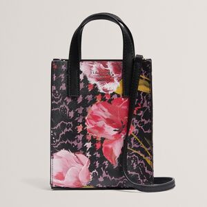 Ted Baker TALURA Black Floral Check Print Mini Icon Bag Ted Baker TALURA Black Floral Check Print Mini Icon Bag