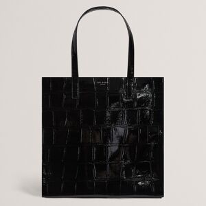Ted Baker VANNDA Black Croc Effect Large Icon Bag Ted Baker VANNDA Black Croc Effect Large Icon Bag
