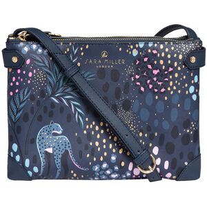 Sara Miller Midnight Tahiti Leopard Zip Crossbody Bag Sara Miller Midnight Tahiti Leopard Zip Crossbody Bag