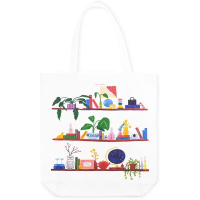 Kate Spade New York Charmed Library Canvas Book Tote Kate Spade New York Charmed Library Canvas Book Tote