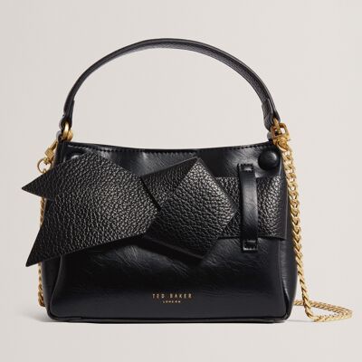 Ted Baker SSANSA Black Knot Bow Mini Top Handle Bag Ted Baker SSANSA Black Knot Bow Mini Top Handle Bag