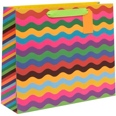 Glick Paper Salad Mega Ric Rac Landscape Shopper Bag Glick Paper Salad Mega Ric Rac Landscape Shopper Bag