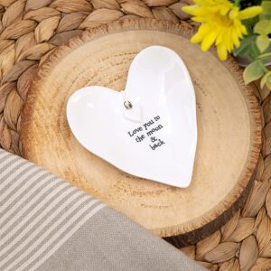 East of India ‘Love You to the Moon & Back’ Boxed Ring Dish East of India ‘Love You to the Moon & Back’ Boxed Ring Dish