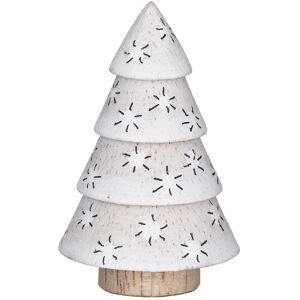 East of India Small Painted Dots Wooden Tree Decoration East of India Small Painted Dots Wooden Tree Decoration