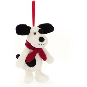 Jellycat Bashful Winter Black And Cream Puppy Decoration Jellycat Bashful Winter Black And Cream Puppy Decoration