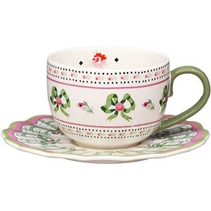 Cath Kidston Spring Birds Bows Teacup & Saucer Set Cath Kidston Spring Birds Bows Teacup & Saucer Set