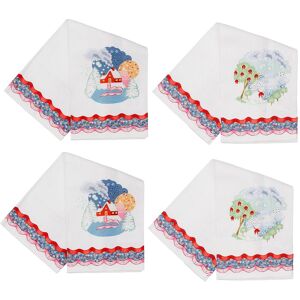 Cath Kidston Christmas Journey Set of 4 Fabric Napkins Cath Kidston Christmas Journey Set of 4 Fabric Napkins