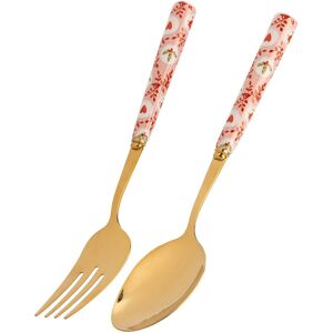 Cath Kidston Christmas Pink Holly Spots Serving Utensils Set Cath Kidston Christmas Pink Holly Spots Serving Utensils Set