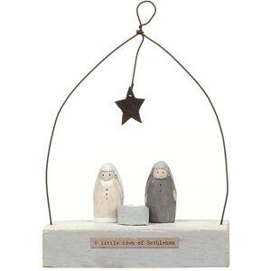East of India ‘O Little Town’ Nativity Wooden Scene East of India ‘O Little Town’ Nativity Wooden Scene