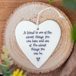 East of India A friend is one… Porcelain Heart East of India A friend is one… Porcelain Heart