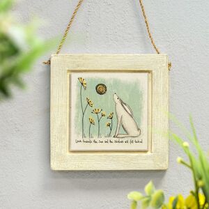 East of India ‘Look Towards The Sun’ Square Wooden Sign East of India ‘Look Towards The Sun’ Square Wooden Sign