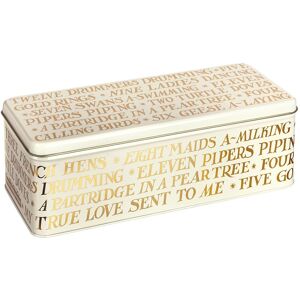 Emma Bridgewater ‘12 Days Of Christmas’ Gold Toast Long Deep Rectangular Tin Emma Bridgewater ‘12 Days Of Christmas’ Gold Toast Long Deep Rectangular Tin