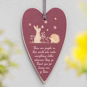 East of India Meadow Friends Rabbit & Hedgehog Heart Tag East of India Meadow Friends Rabbit & Hedgehog Heart Tag