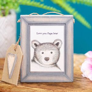 East of India ‘Love You Papa Bear’ Wooden Sign East of India ‘Love You Papa Bear’ Wooden Sign
