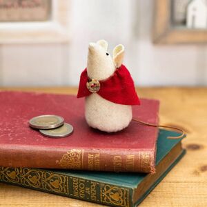 East of India Little Daisy Mouse in Cape Felt Decoration East of India Little Daisy Mouse in Cape Felt Decoration