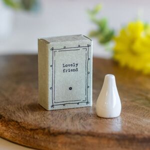 East of India 'Lovely Friend' Matchbox Vase East of India 'Lovely Friend' Matchbox Vase