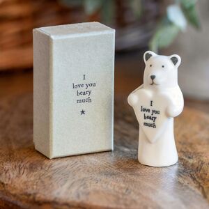East of India Boxed Porcelain Bear With Heart East of India Boxed Porcelain Bear With Heart
