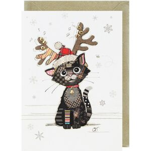 Bug Art Kooks Kitten In Antlers Christmas Card Bug Art Kooks Kitten In Antlers Christmas Card
