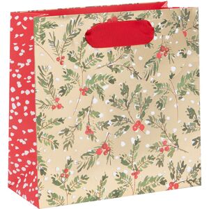Glick Stephanie Dyment Golden Sprigs Small Christmas Gift Bag Glick Stephanie Dyment Golden Sprigs Small Christmas Gift Bag