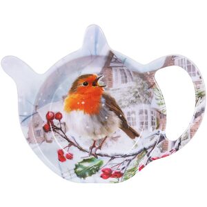 Lesser & Pavey Christmas Robins Teabag Tidy Lesser & Pavey Christmas Robins Teabag Tidy