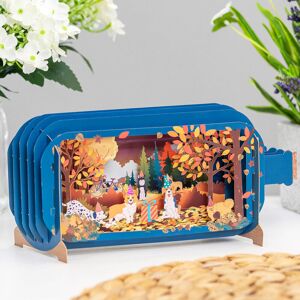Alljoy Design Autumn Dogs Message In A Bottle Card Alljoy Design Autumn Dogs Message In A Bottle Card