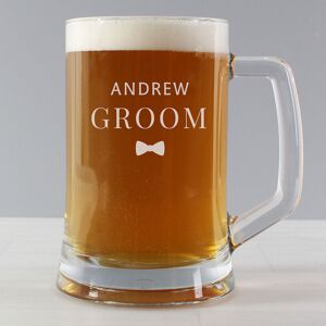 Personalised Memento Company Personalised Groom Pint Stern Tankard Personalised Memento Company Personalised Groom Pint Stern Tankard