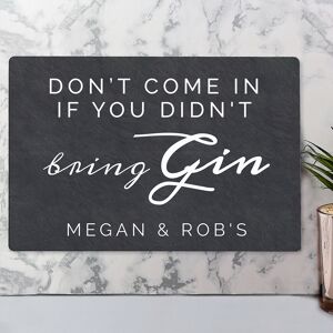 Personalised Memento Company Personalised Gin Metal Sign Personalised Memento Company Personalised Gin Metal Sign