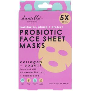 Danielle Creations Probiotic Pack Of Five Sheet Masks Danielle Creations Probiotic Pack Of Five Sheet Masks