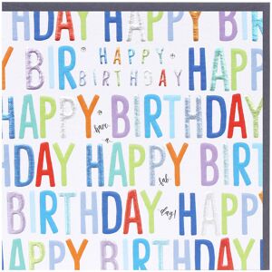 Wendy Jones-Blackett Rainbow Drops Blue Happy Birthday Card Wendy Jones-Blackett Rainbow Drops Blue Happy Birthday Card