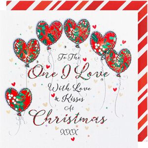 Wendy Jones-Blackett Heart Balloons ‘One I Love’ Luxury Christmas Card Wendy Jones-Blackett Heart Balloons ‘One I Love’ Luxury Christmas Card