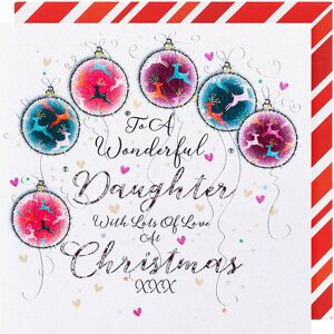Wendy Jones-Blackett Festive Baubles ‘Daughter’ Luxury Christmas Card Wendy Jones-Blackett Festive Baubles ‘Daughter’ Luxury Christmas Card