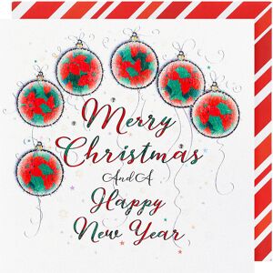 Wendy Jones-Blackett Poinsettia Baubles ‘Christmas & New Year’ Luxury Christmas Card Wendy Jones-Blackett Poinsettia Baubles ‘Christmas & New Year’ Luxury Christmas Card