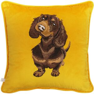 Wrendale Designs ‘Little Sausage’ Dachshund Embroidered Cushion Wrendale Designs ‘Little Sausage’ Dachshund Embroidered Cushion