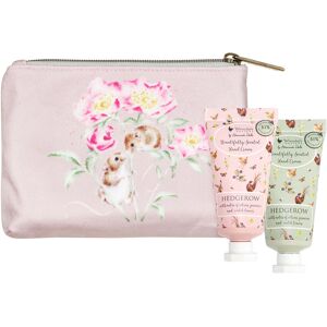 Wrendale Designs ‘Hedgerow’ Mice & Hare Mini Hand Creams and Cosmetic Pouch Wrendale Designs ‘Hedgerow’ Mice & Hare Mini Hand Creams and Cosmetic Pouch