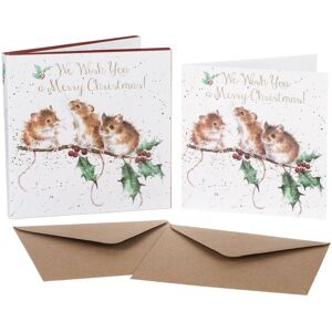 Wrendale Designs ‘We Wish You a Merry Christmas’ Mice Box of 8 Gold Foiled Christmas Cards Wrendale Designs ‘We Wish You a Merry Christmas’ Mice Box of 8 Gold Foiled Christmas Cards