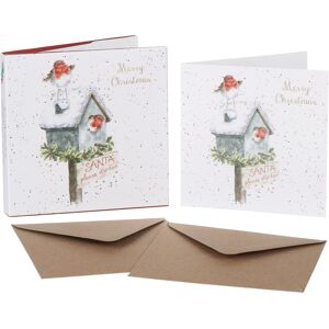 Wrendale Designs ‘Please Stop Here’ Robins Set of 8 Gold Foiled Christmas Cards Wrendale Designs ‘Please Stop Here’ Robins Set of 8 Gold Foiled Christmas Cards