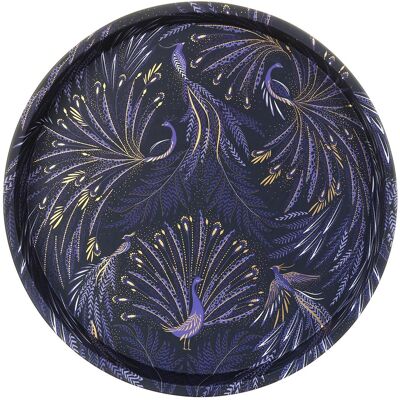 Sara Miller Peacock Parade Deepwell Tray Sara Miller Peacock Parade Deepwell Tray