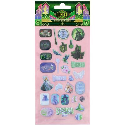 Wicked For Good Glinda & Elphaba 30 Puffy Stickers Wicked For Good Glinda & Elphaba 30 Puffy Stickers