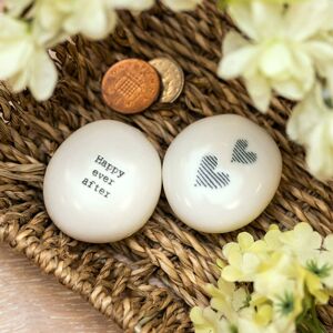 East of India ‘Happy Ever After’ Sentimental Pebble East of India ‘Happy Ever After’ Sentimental Pebble