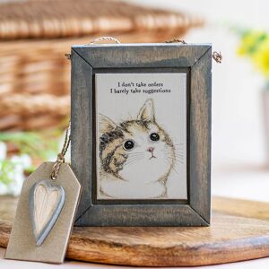 East of India 'I Don’t Take Orders' Cat Wooden Sign East of India 'I Don’t Take Orders' Cat Wooden Sign