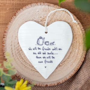 East of India ‘New Friends’ Porcelain Heart East of India ‘New Friends’ Porcelain Heart