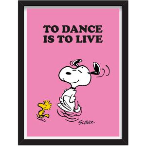 Magpie Peanuts To Dance Is To Live Snoopy A3 Framed Art Print Magpie Peanuts To Dance Is To Live Snoopy A3 Framed Art Print