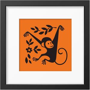 Magpie Hornsea Monkey Orange Framed Art Print Magpie Hornsea Monkey Orange Framed Art Print