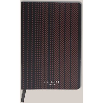Ted Baker WESSLY Black/Brown Printed Weave A5 Notebook Ted Baker WESSLY Black/Brown Printed Weave A5 Notebook