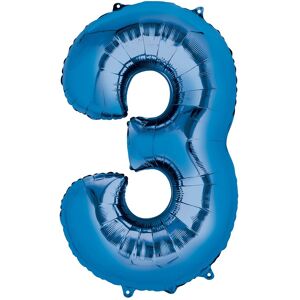 Anagram Supershape Number 3 Blue 86cm Party Balloon Anagram Supershape Number 3 Blue 86cm Party Balloon