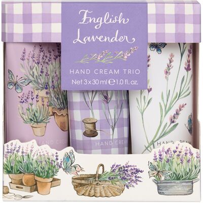 Heathcote & Ivory Heathcote & Ivory English Lavender Hand Cream Trio Heathcote & Ivory Heathcote & Ivory English Lavender Hand Cream Trio