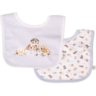Wrendale Designs Little Paws Set of Two Baby Bibs Wrendale Designs Little Paws Set of Two Baby Bibs