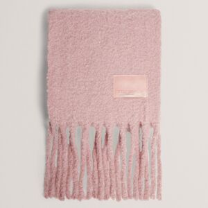Ted Baker SERSHAA Pink Wool Blend Skinny Scarf Ted Baker SERSHAA Pink Wool Blend Skinny Scarf
