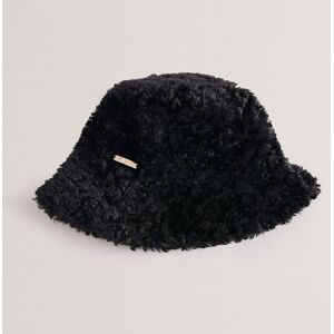 Ted Baker FLUFFYI Black Faux Shearling Bucket Hat Ted Baker FLUFFYI Black Faux Shearling Bucket Hat